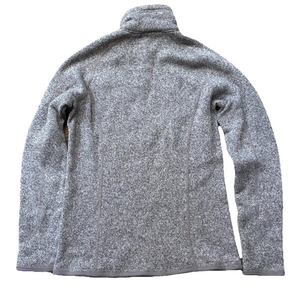 Patagonia Better Sweater Women's XS Heather Gray (Birch White) 1/4 Zip Pullover - Picture 4 of 5